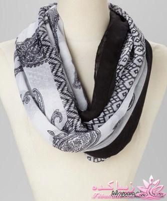 انواع مدل های شال و روسری 93